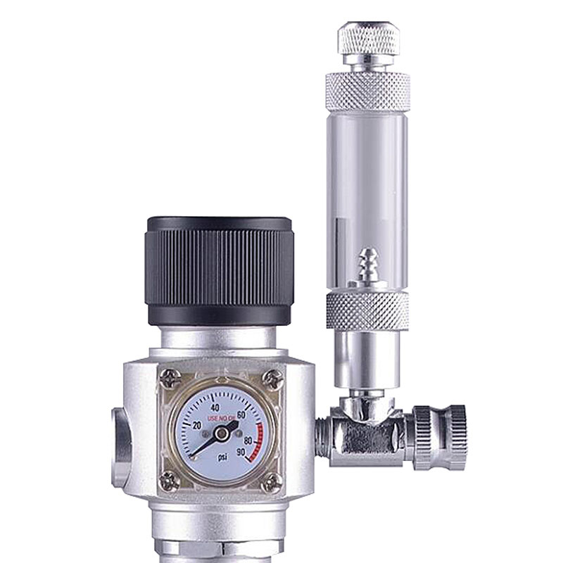 ST-70-1 Integrated CO2 Regulator with Pressure Gauge and Counter
