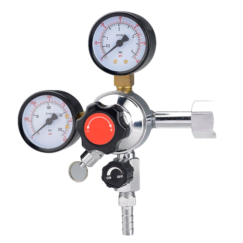 TR-60 Multifunctional CO2 Pressure Reducer with Ball Valve Interface