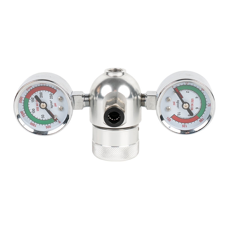 High Pressure N2O Regulator Set with Clear Tube and 2 Gauges
